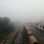 Sudden fog in the intense heat in Ishwardi