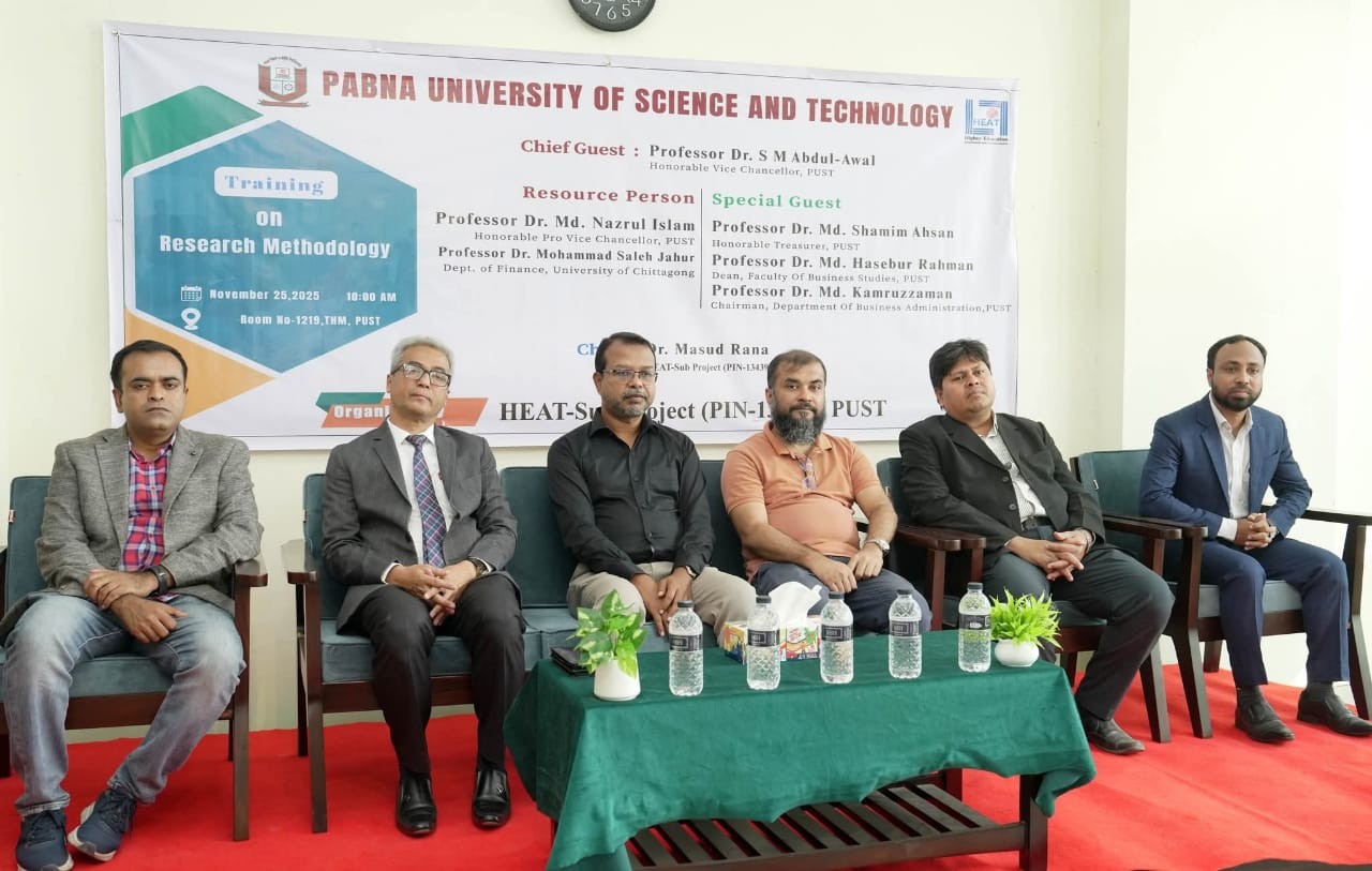 Training on Research Methodology at Pabna University of Science and Technology